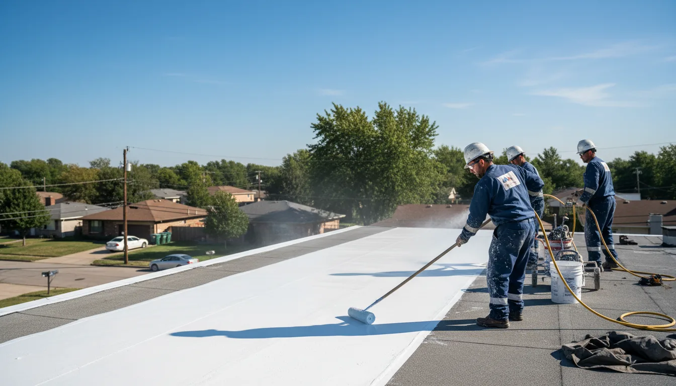 Commercial roof coating in Hall, MT near me